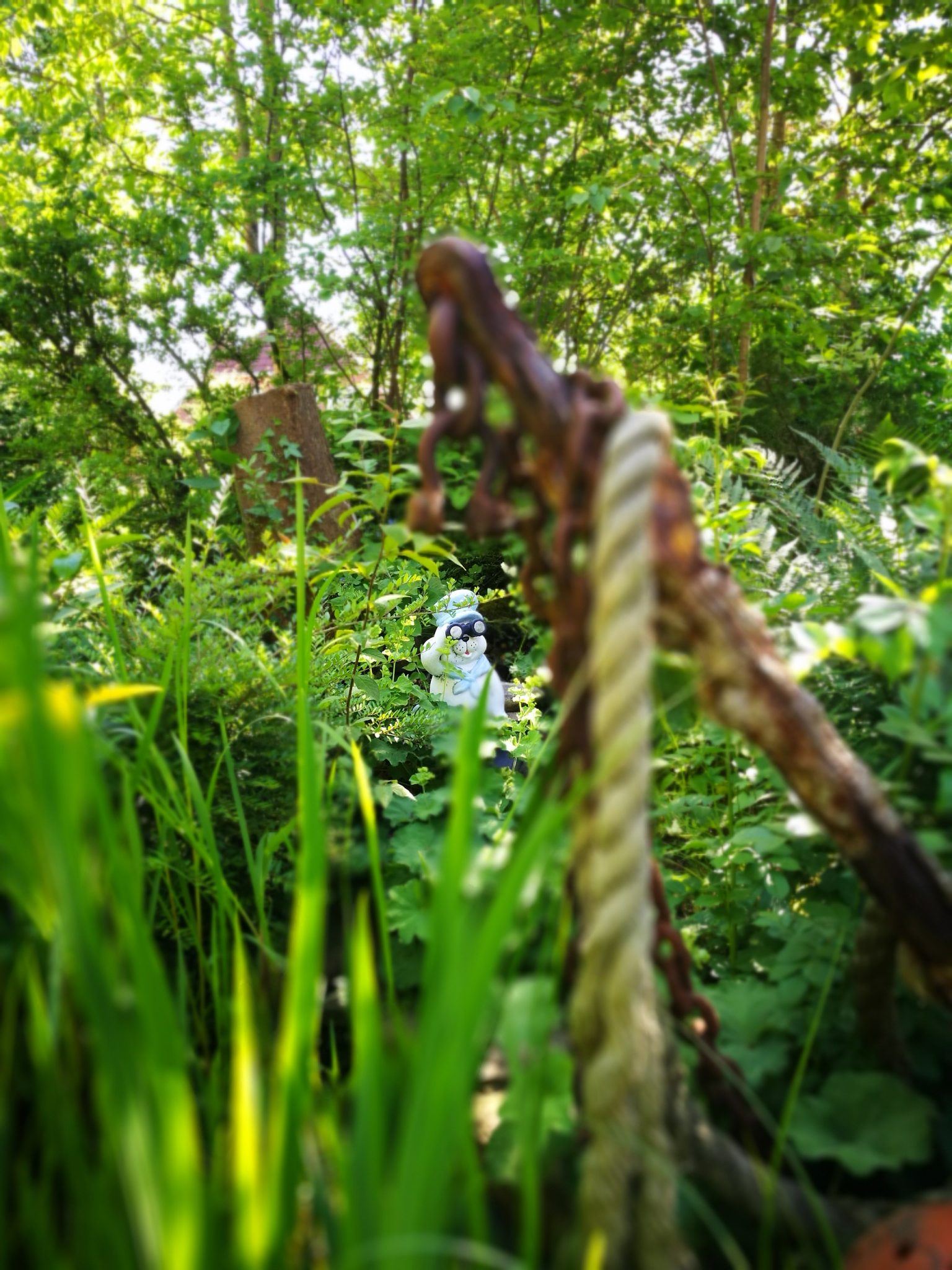 Dekoration im Hotelgarten Friesenhuus