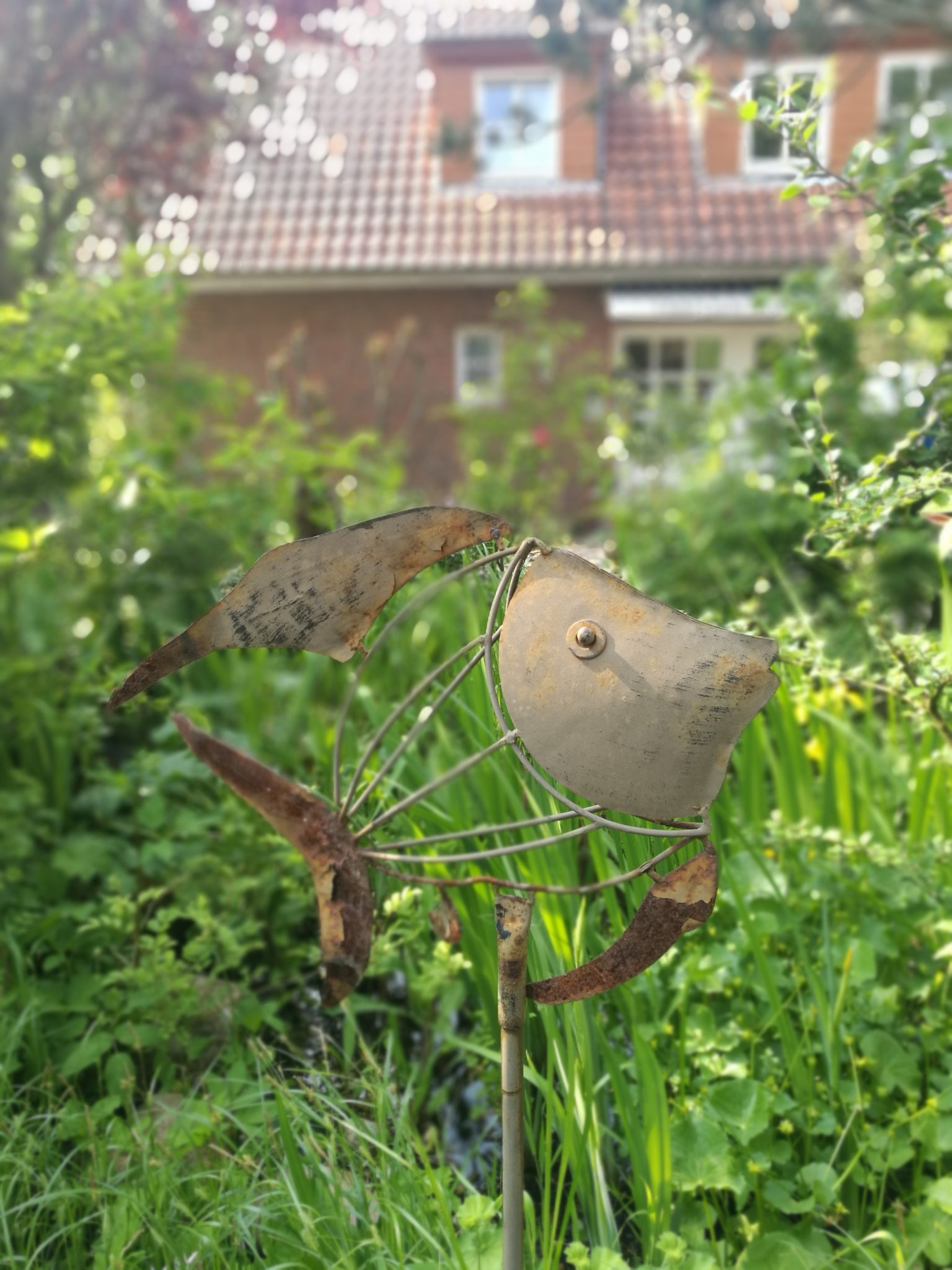 Dekostab im Hotelgarten Friesenhuus